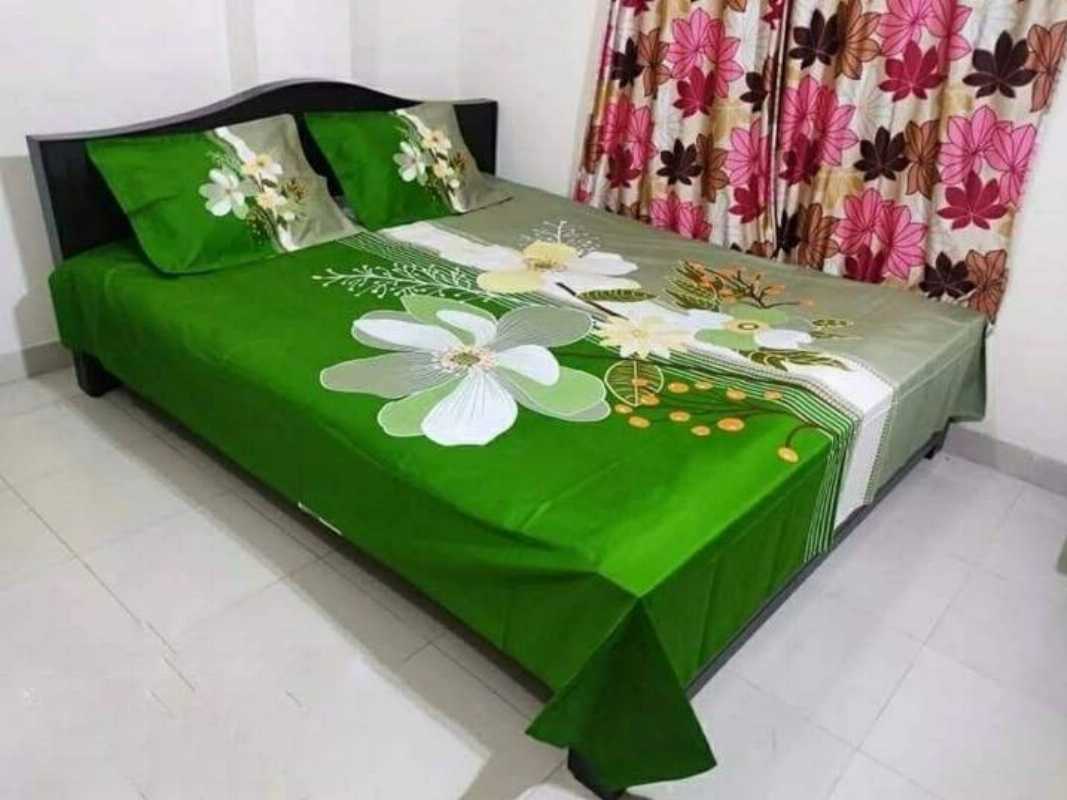 ,green color bed sheet,king size bed sheet,new design bed sheet,bangladeshi green color bed sheet,bed sheet price in bangladesh,green bed sheet price in bd,