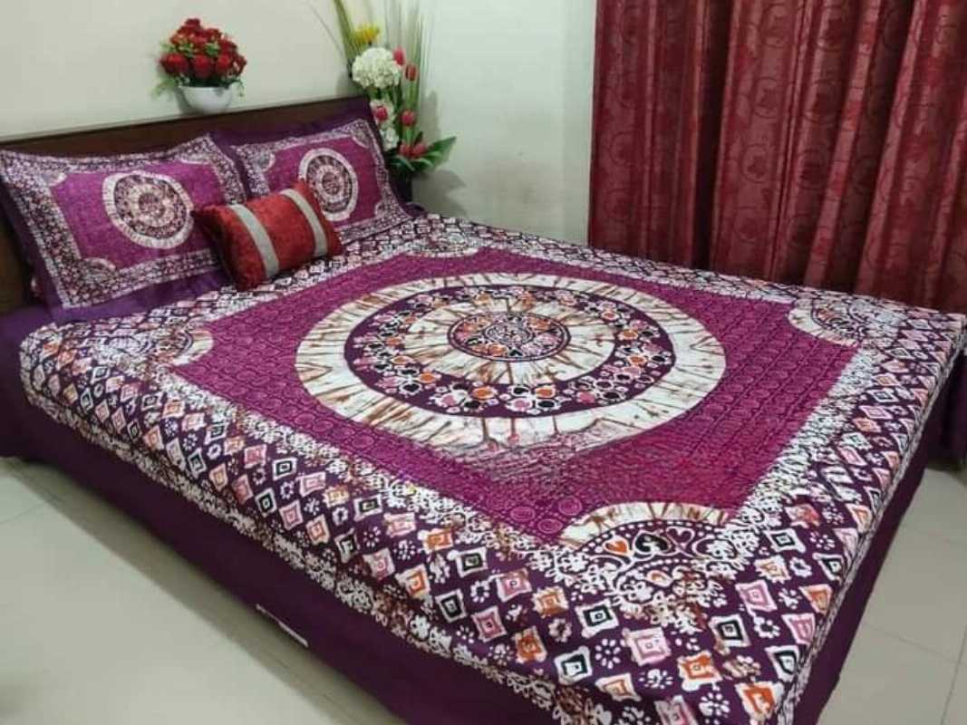,Buy Online Dark Purple Cotton Bed Sheet Bangladesh at Best Price,cotton bed sheet price in Bangladesh,best bed sheet in Bangladesh,king size bed sheet in bd,purple color bed sheet in Bangladesh,