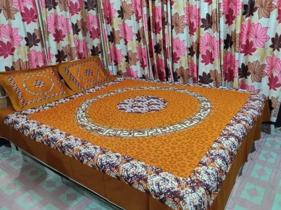 King,Size,Cotton,Bed,Sheet,New,Design,bed sheet, bed sheet design, bed sheet painting design, bed sheet cover, bed sheet hacks, bed sheet bichane ka tarika, bed sheet painting, bed sheet per, bed she