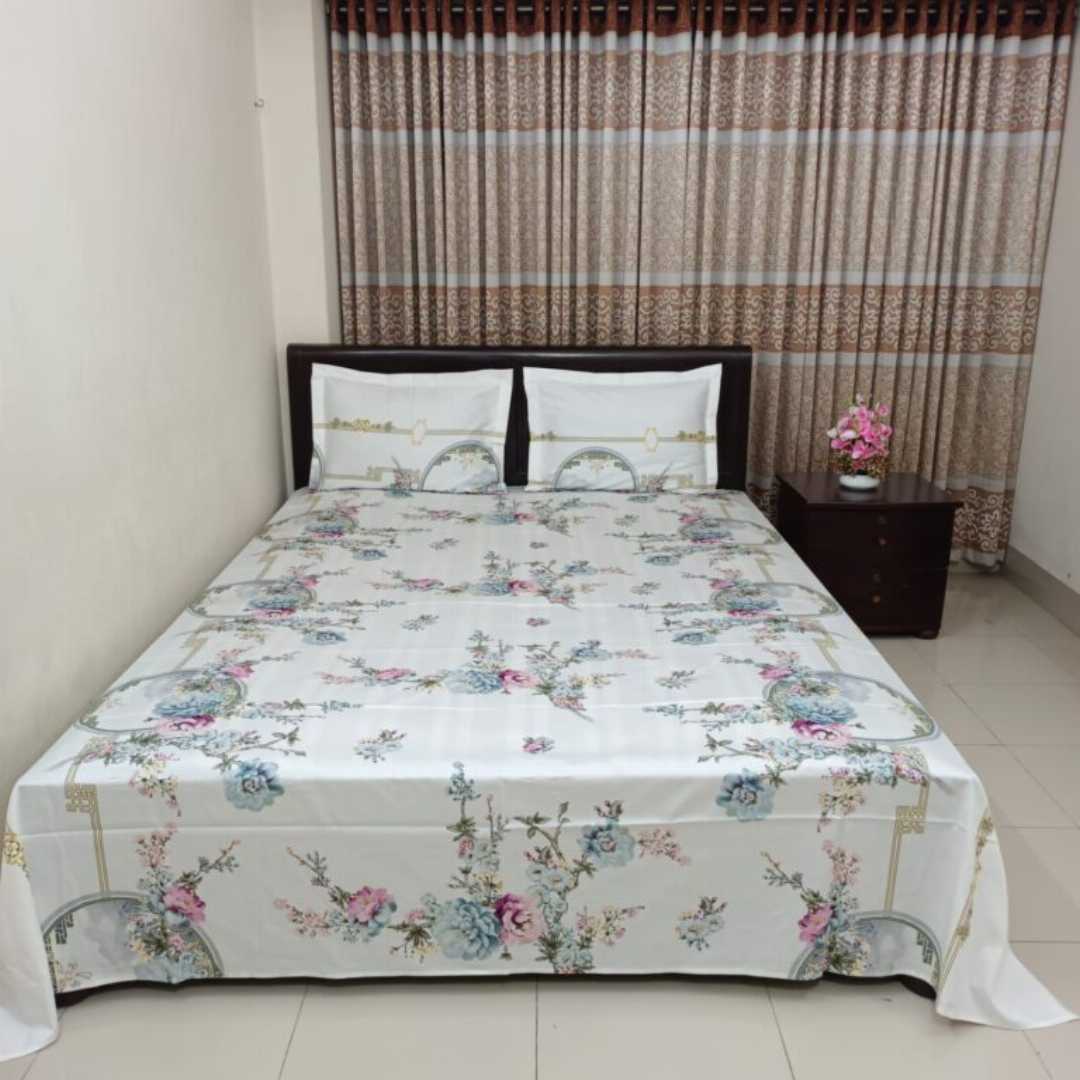 ,Twill Cotton Bed Sheet, Super Exclusive Bed Sheet, Cotton Bed Sheet, Luxury Bed Sheet, Premium Bedding, Comfortable Bed Sheet,