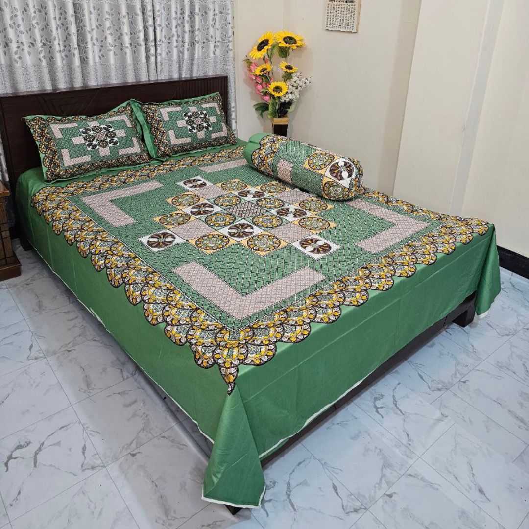 King,Size,Cotton,Bed,Sheet,New,Design,bed sheet, bed sheet design, bed sheet painting design, bed sheet cover, bed sheet hacks, bed sheet bichane ka tarika, bed sheet painting, bed sheet per, bed she